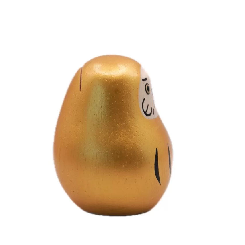Daruma Engimon Gold aus Holz