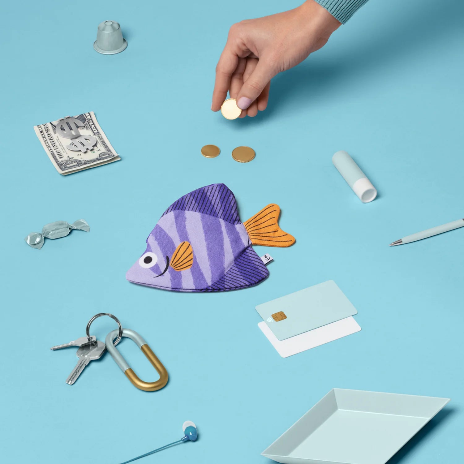 Moonyfish - Flieder (Handtasche)