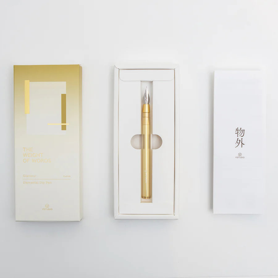 Stylo plongeant Glamour Evolve Or · YSTUDIO | Maison Godillot
