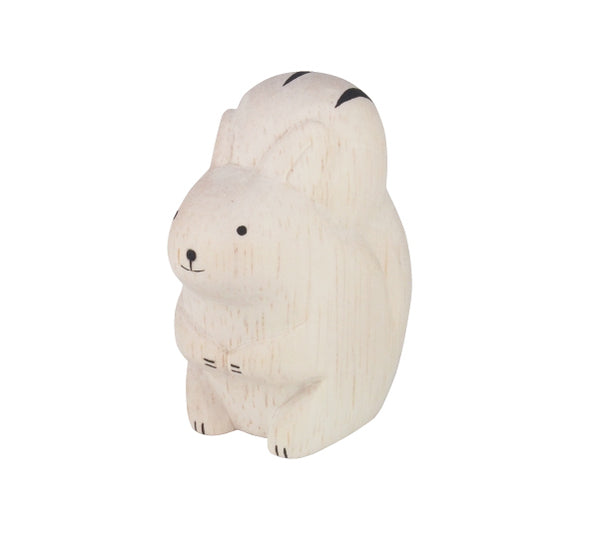 Figurine Écureuil en bois, T-LAB Polepole