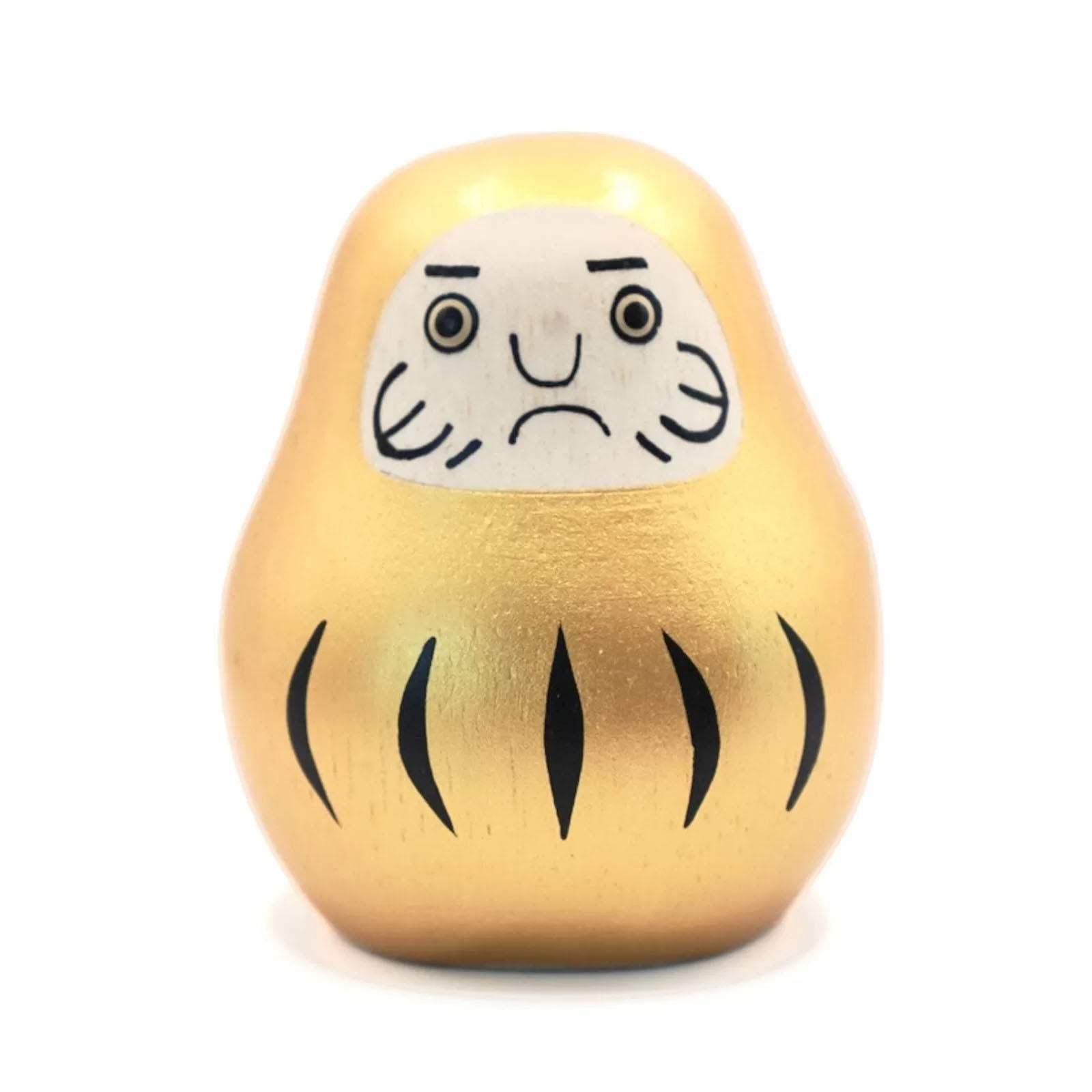 Daruma Engimon Gold aus Holz