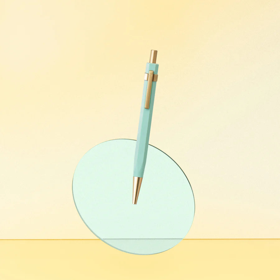 Stylo à bille Glamour Evolve ystudio, Ocean Sustainable, Vert sarcelle