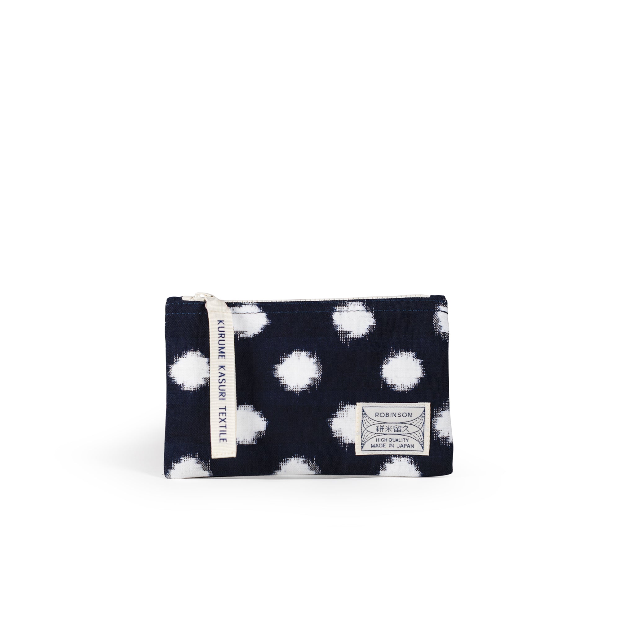 S-Tasche Punkte Marine/Weiß