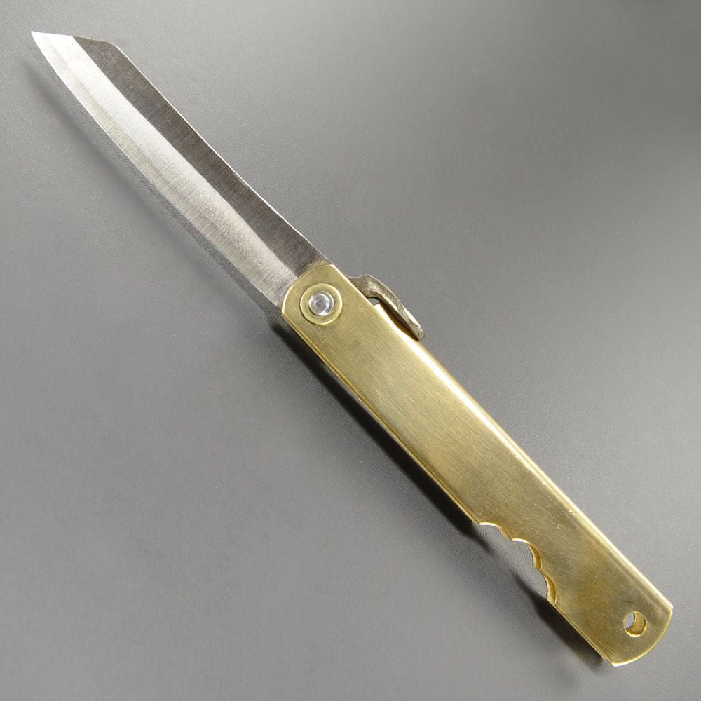 Couteau pliant - Finition laiton- S - COUTEAUX DE POCHES