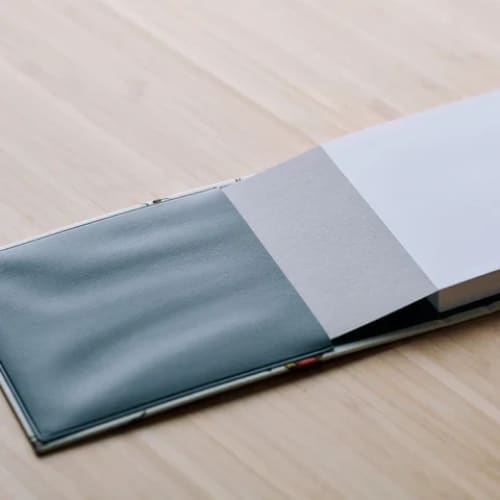 Couverture pour carnet Mini note - Katakai shibori stripe par Y. & SONS - ACCESSOIRES DE BUREAU