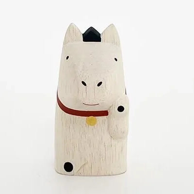 Holzfigur – Maneki UMA – Glücksbringer-Figuren