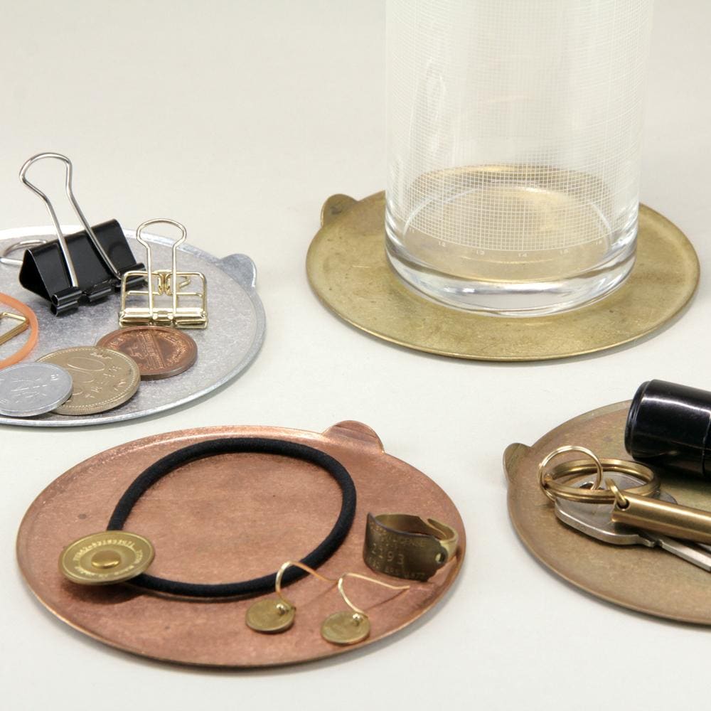 Dessous de verre avec grip - Aluminium - PLATE