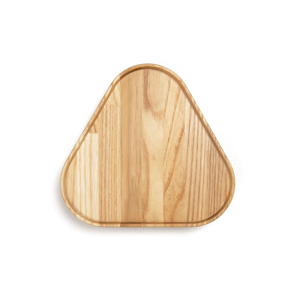 Dreieckiges Tablett "Onigiri" - 170 mm - Holz