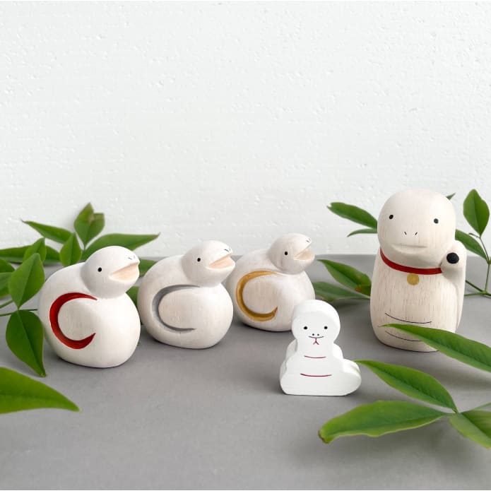 Figurine en bois - Collection zodiaque - Serpent Or - FIGURINES EN BOIS