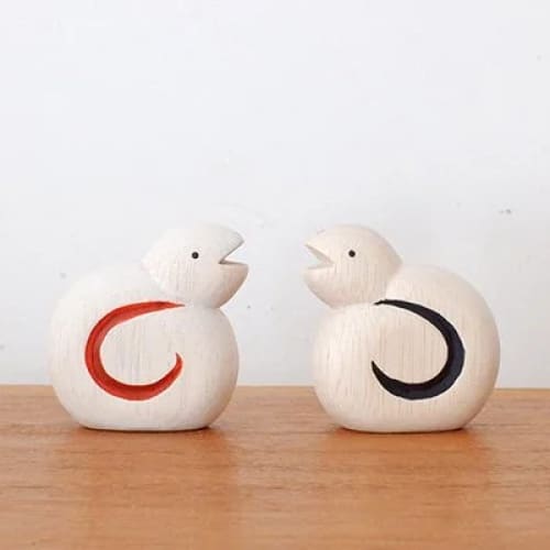Figurine en bois - Collection zodiaque - Serpent rouge - FIGURINES EN BOIS