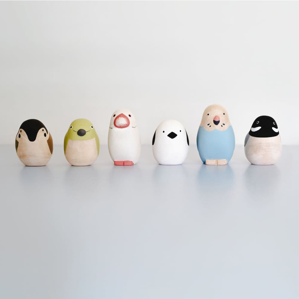 Figurine en bois - Moineau ava - FIGURINES EN BOIS