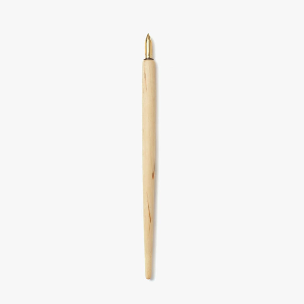 Porte plume bois blanc de sakura - PLUMES KAKIMORI