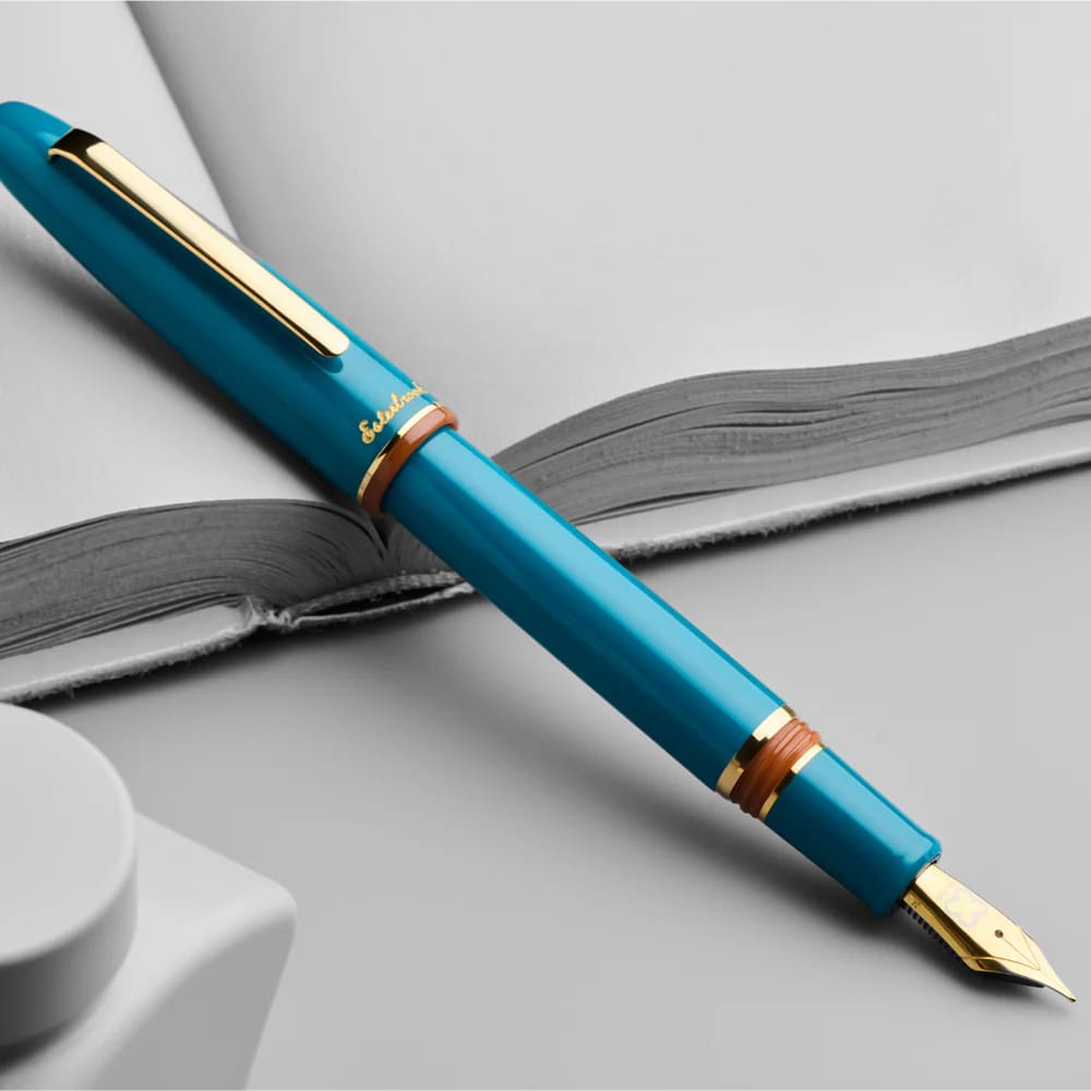 Stylo à plume - Back to the Lands Estie - Funky Lake - Bordure dorée - F - FOUTAIN PEN