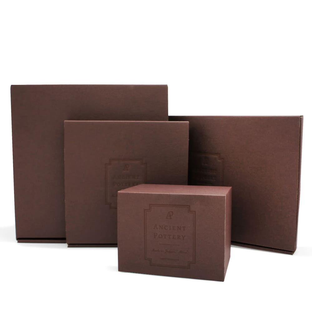 Tasse et soucoupe octogonales - Série poterie ancienne - Gris - VAISSELLE