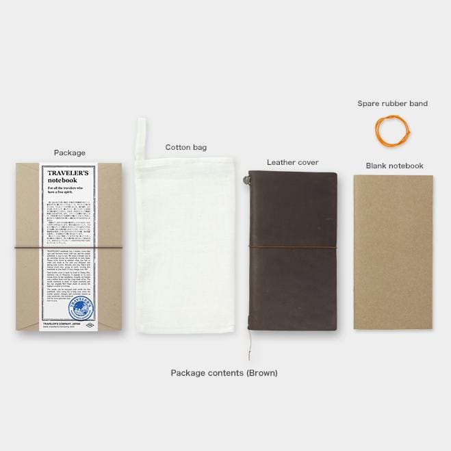 TRAVELER’s notebook - cuir marron (classique) TRAVELER’S NOTEBOOK COVER