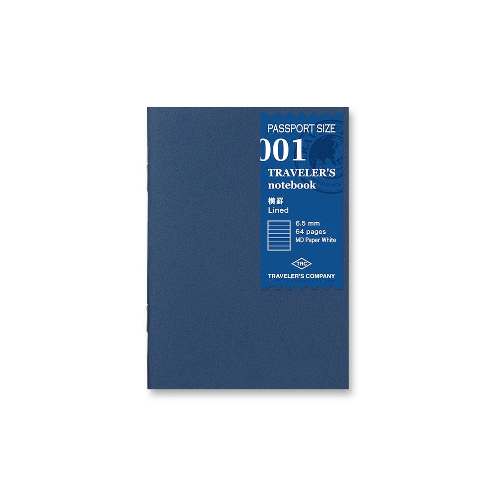 001 - Carnet ligné (passeport) TRAVELER’S NOTEBOOK REFILLS