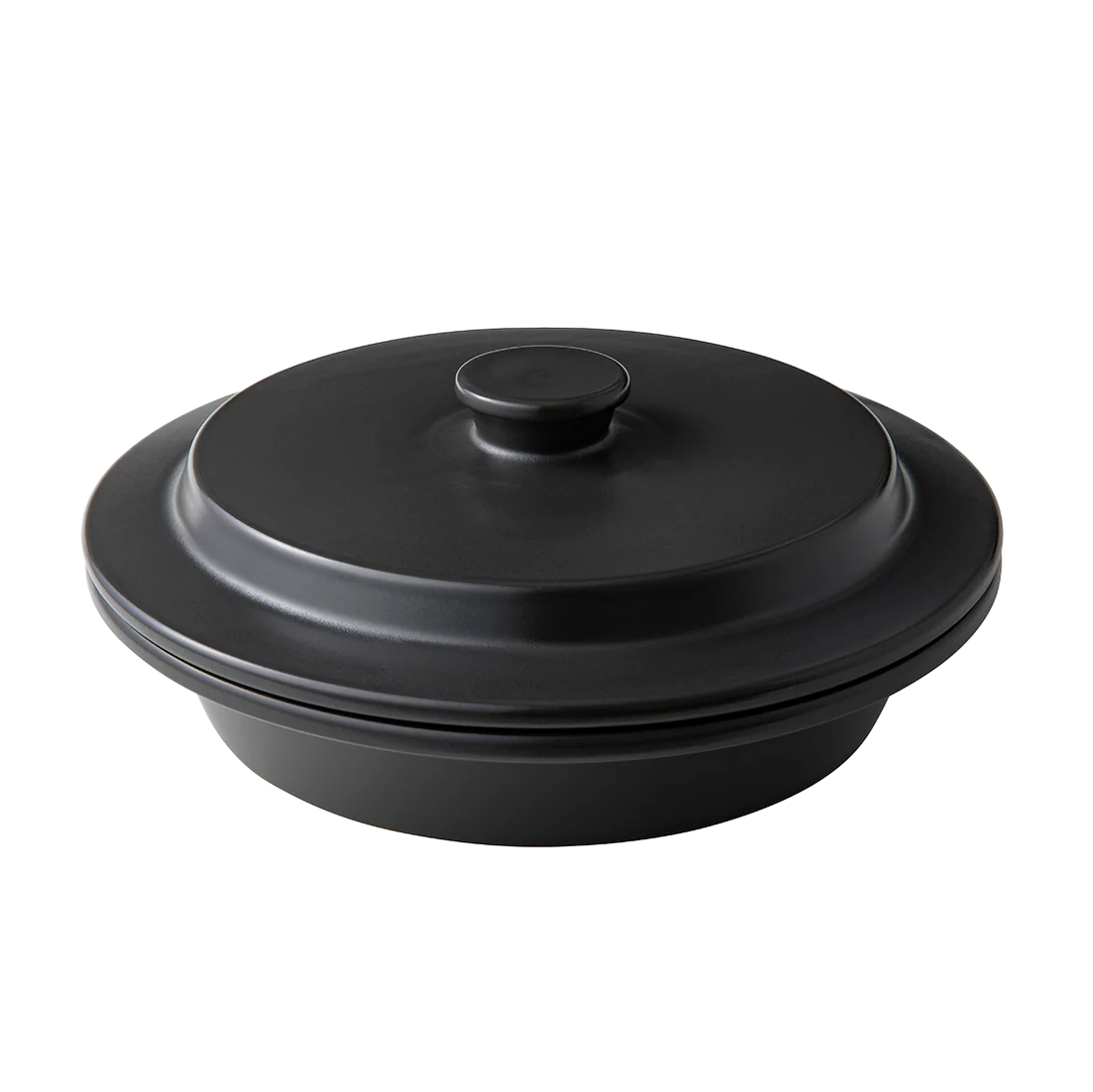 Cocotte plate 30 cm - Noir Jais