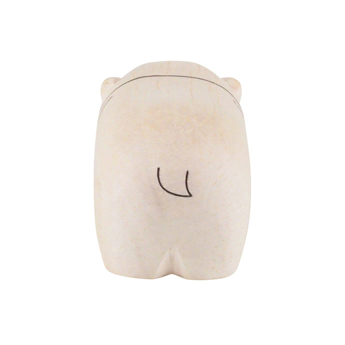 Holzfigur – Junges Nilpferd