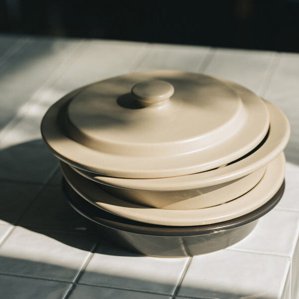 Cocotte plate 30 cm - Noir Jais