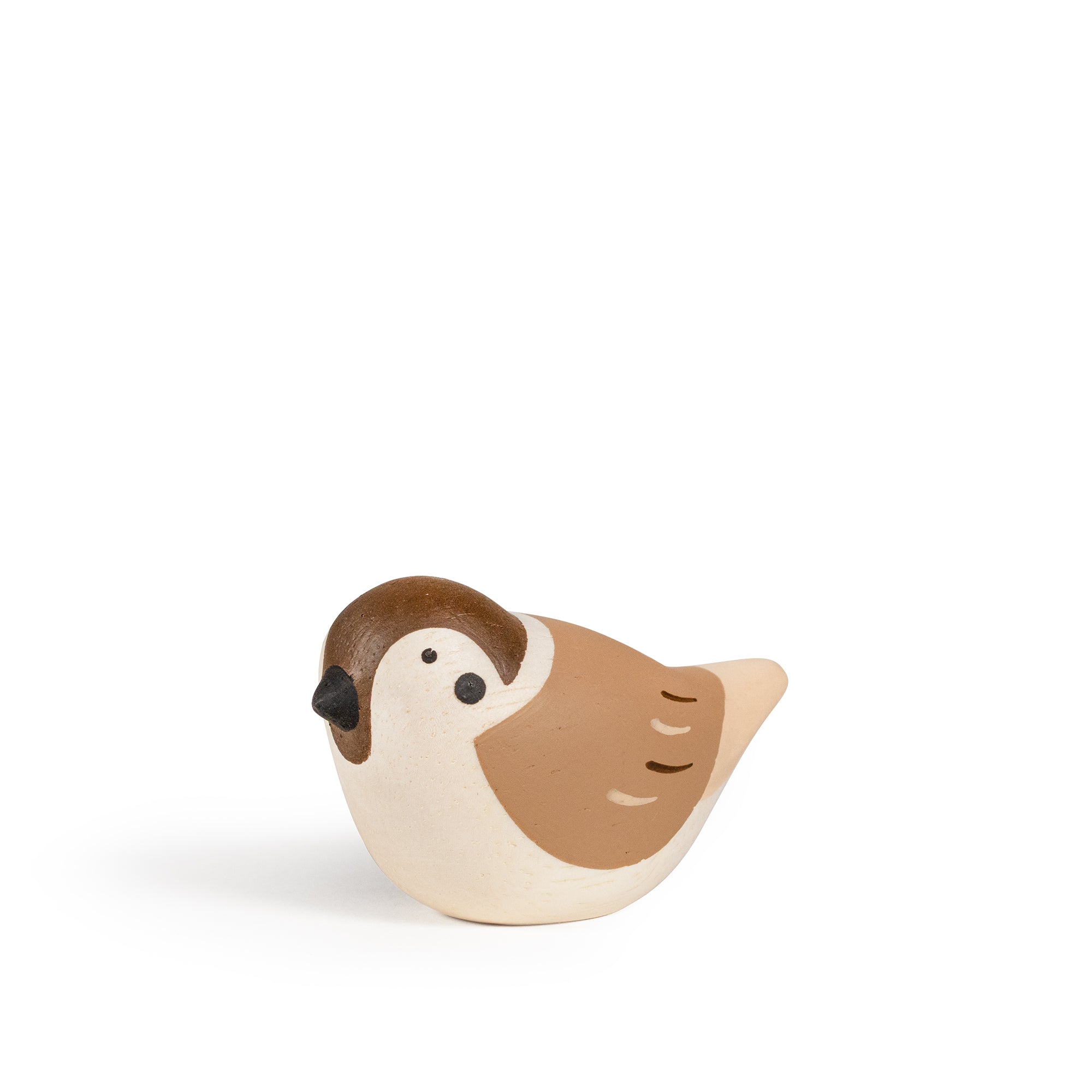 Figur aus Holz - Spatz