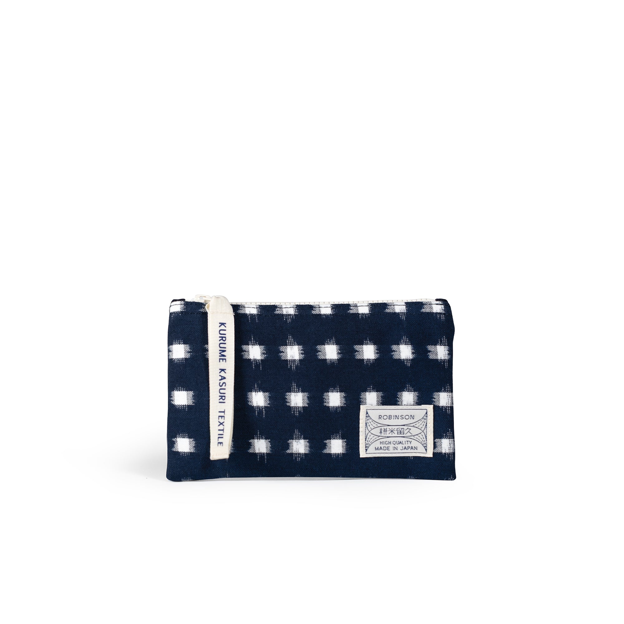Tasche S Karierte Punkte Marine/Weiß