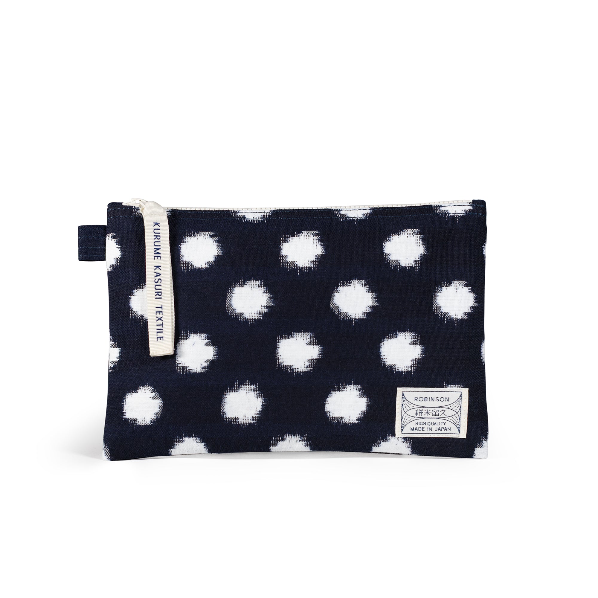 M-Tasche Punkte Marine/Weiß