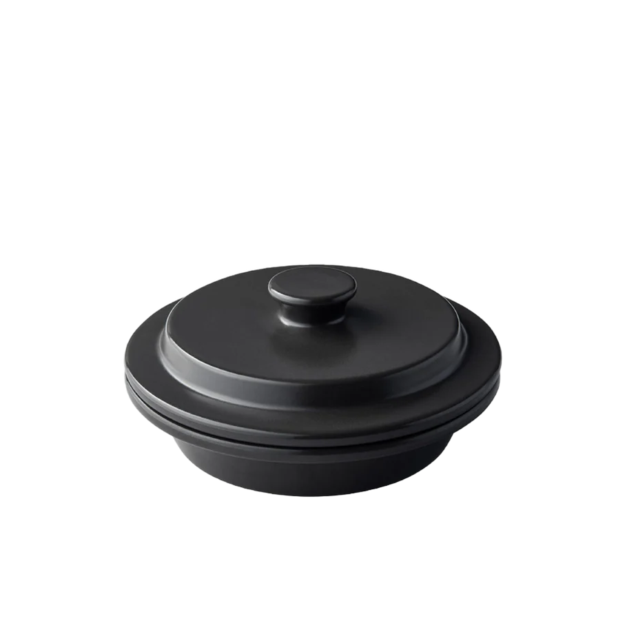 Cocotte plate 18 cm - Noir Jais