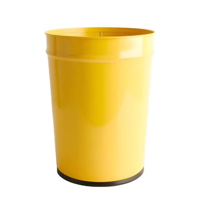 Corbeille à papier conique - Jaune - L - CORBEILLE À PAPIER