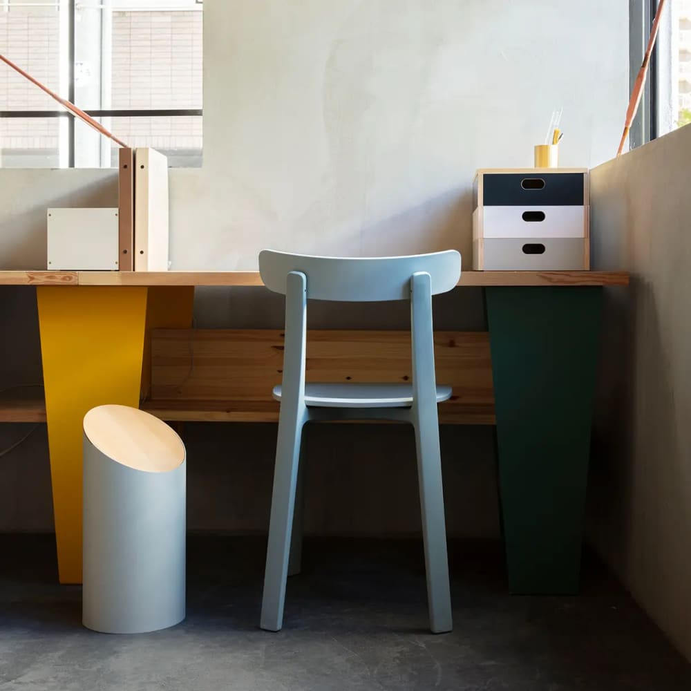 Corbeille à papier ’SWING BIN’ - Noir couvercle noir - S - CORBEILLE À PAPIER