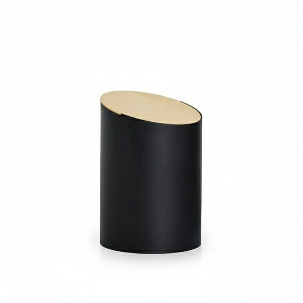 Corbeille à papiers ’SWING BIN’ - Noir couvercle érable - S - CORBEILLE À PAPIER