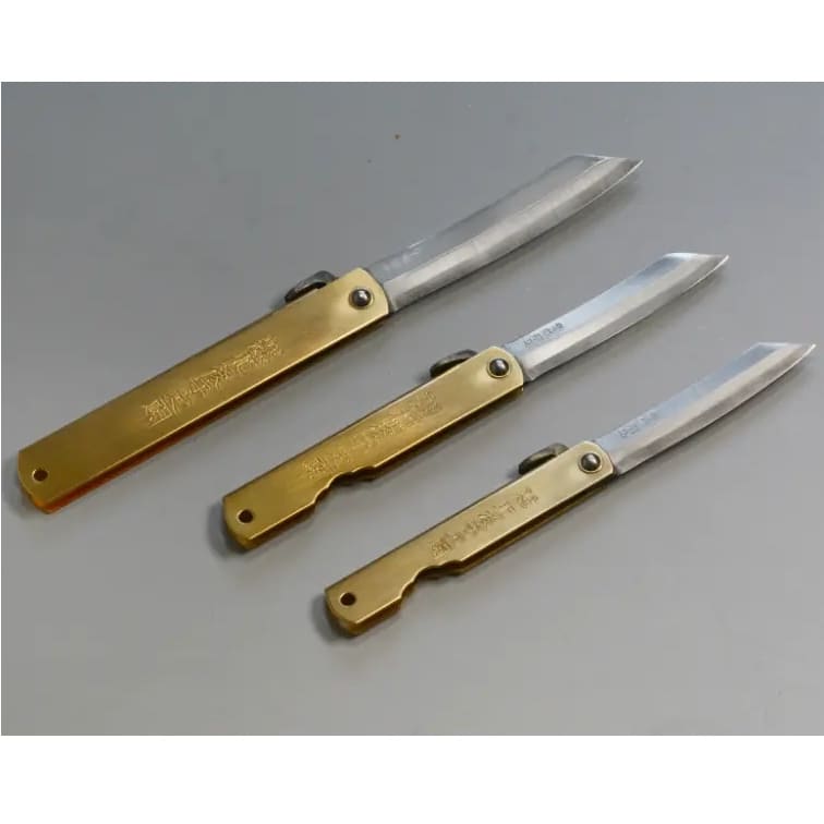 Couteau pliant - Finition laiton- S - COUTEAUX DE POCHES