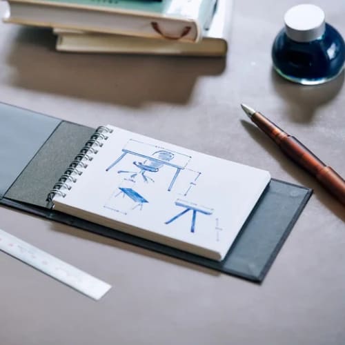 Couverture pour carnet Mini note - Kuzushi par Y. & SONS - ACCESSOIRES DE BUREAU