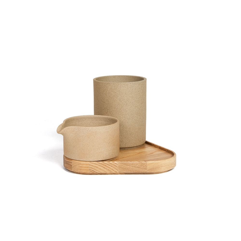 Dreieckiges Tablett "Onigiri" - 170 mm - Holz