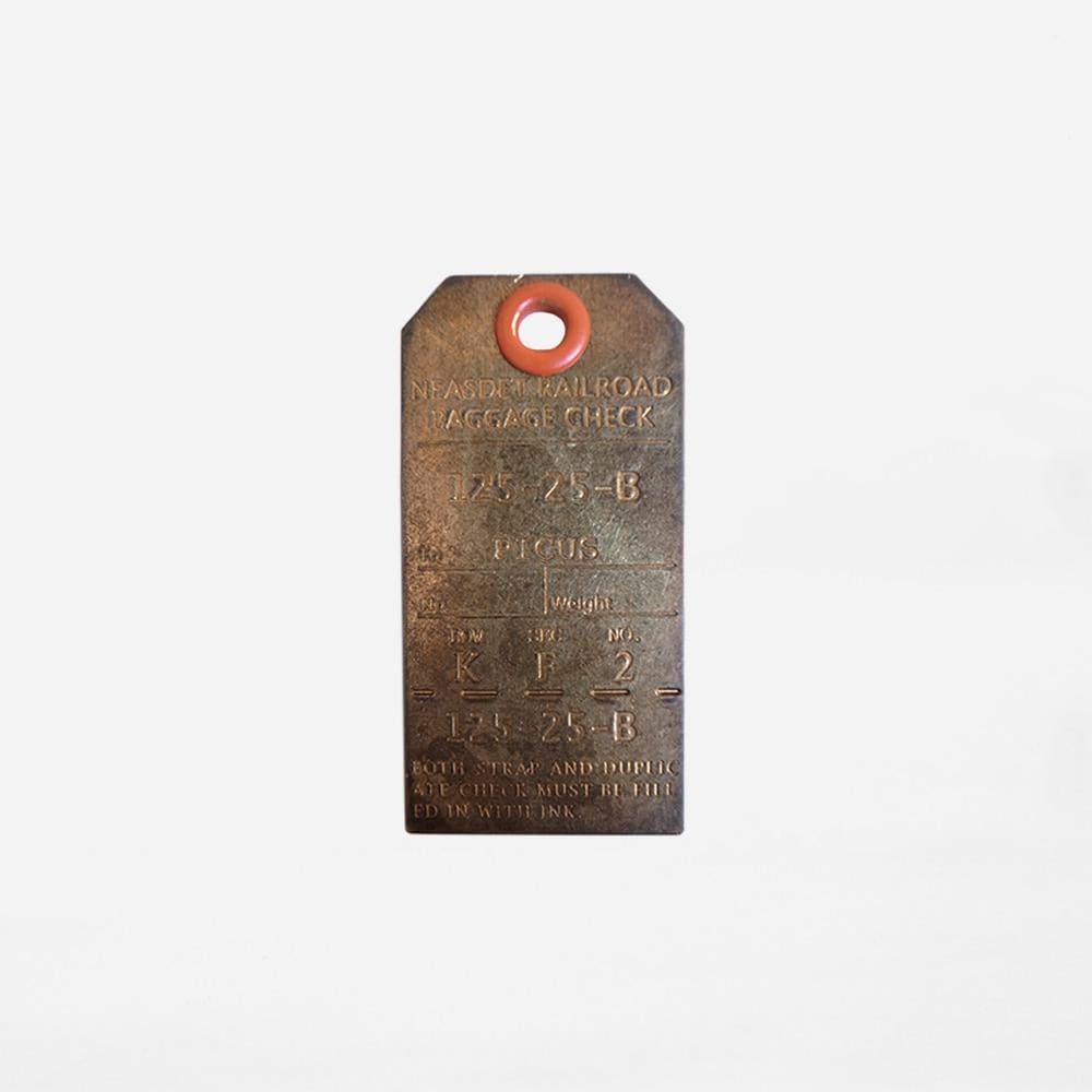 Étiquette de Bagage - Laiton Ancien - CHARMS