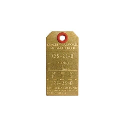 Étiquette de Bagage -Laiton Solid - CHARMS