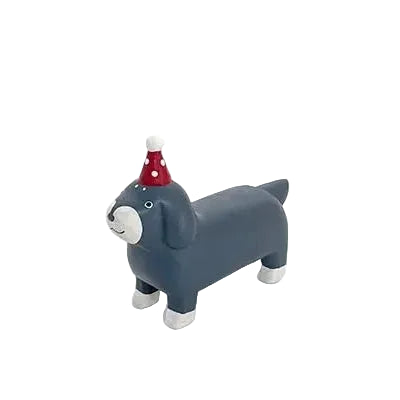 Holzfigur – Dackel – Weihnachten