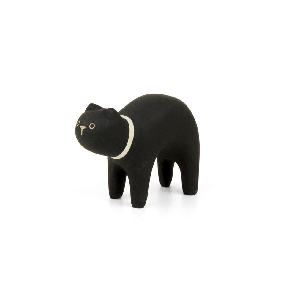 Figurine en bois - Chat Noir - FIGURINES EN BOIS