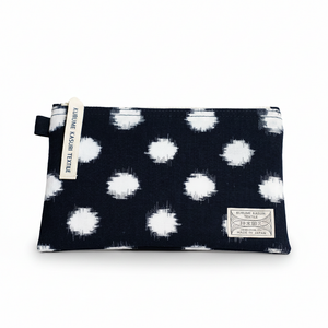 Tasche M Marine/Weiß gepunktet