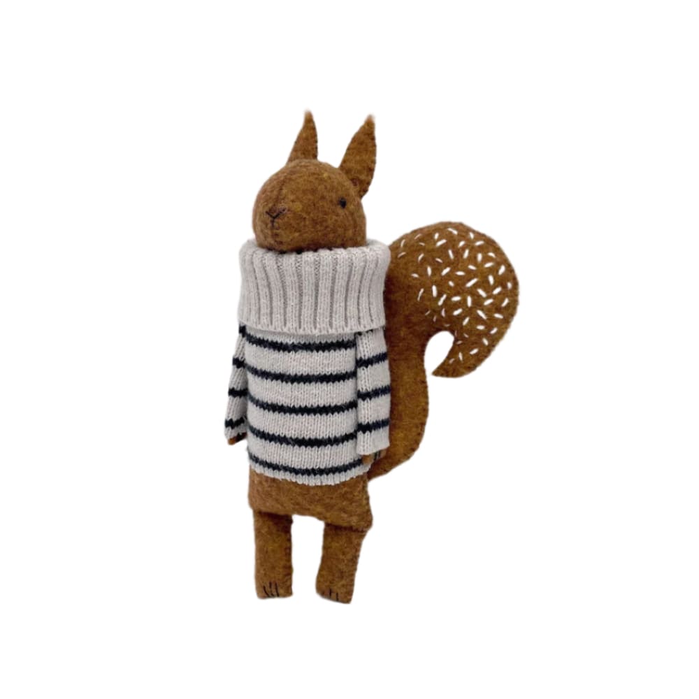 Peluche - Ecureuil avec pull marin - PELUCHES