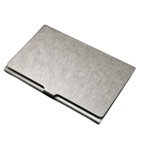 Porte Cartes de Visite- Texture aluminium mat - ACCESSOIRES DE BUREAU