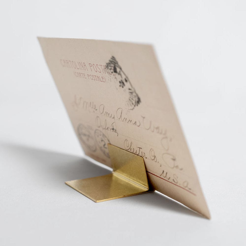 Support à lettres et photos - Laiton massif - ACCESSOIRES DE BUREAU